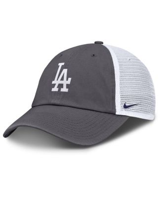 Nike - Men's Gray Los Angeles Dodgers Adjustable Trucker Hat