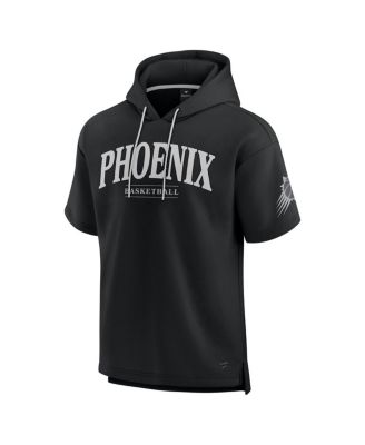 Men's Black Phoenix Suns Elements Ready Short Sleeve Pullover Hoodie