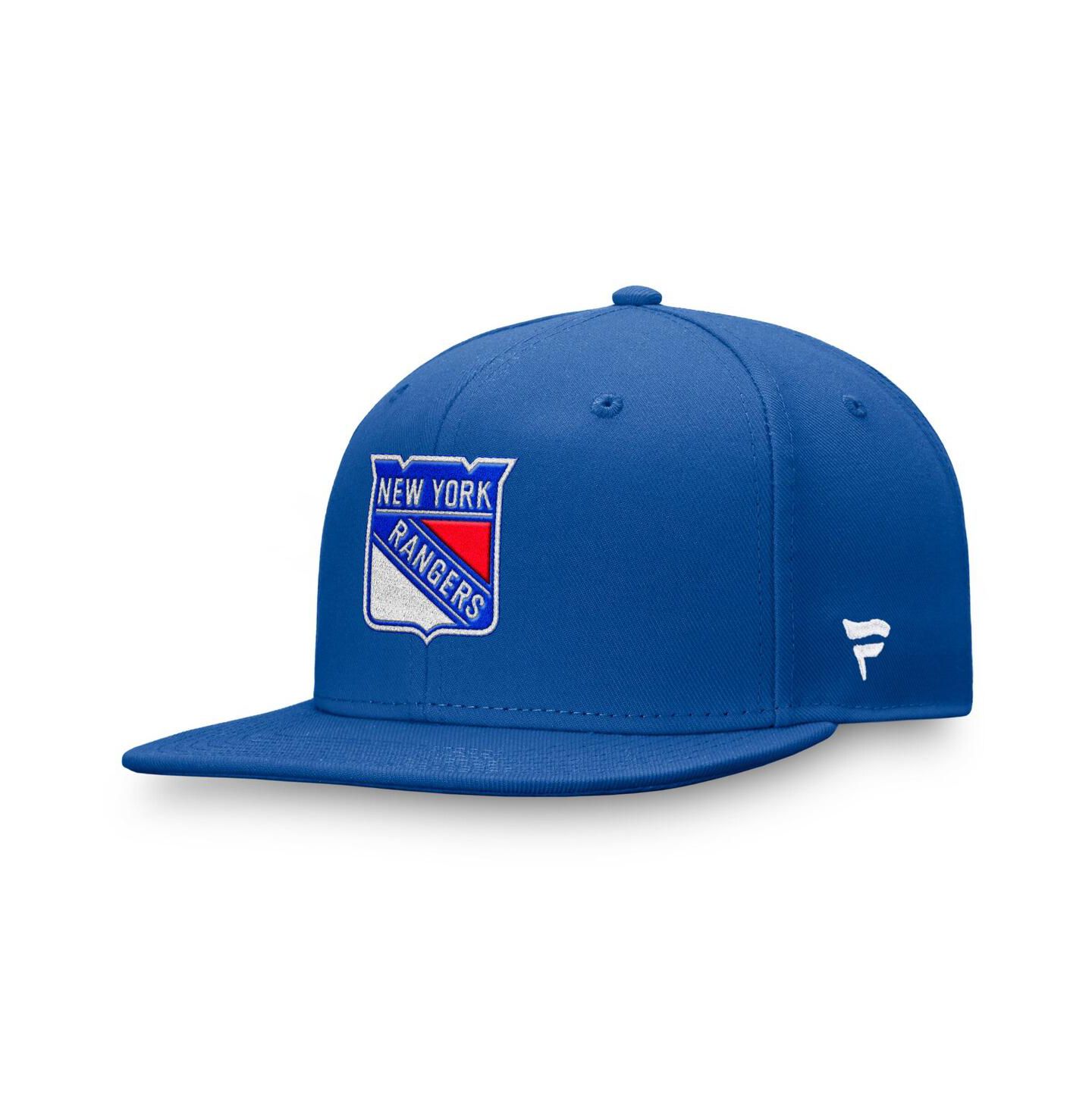 Мужская кепка Fanatics Royal New York Rangers Core Primary Logo Fitted Hat — фото 1