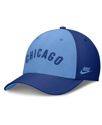 Men's Royal/Light Blue Chicago Cubs Rise Swoosh Performance Flex Hat