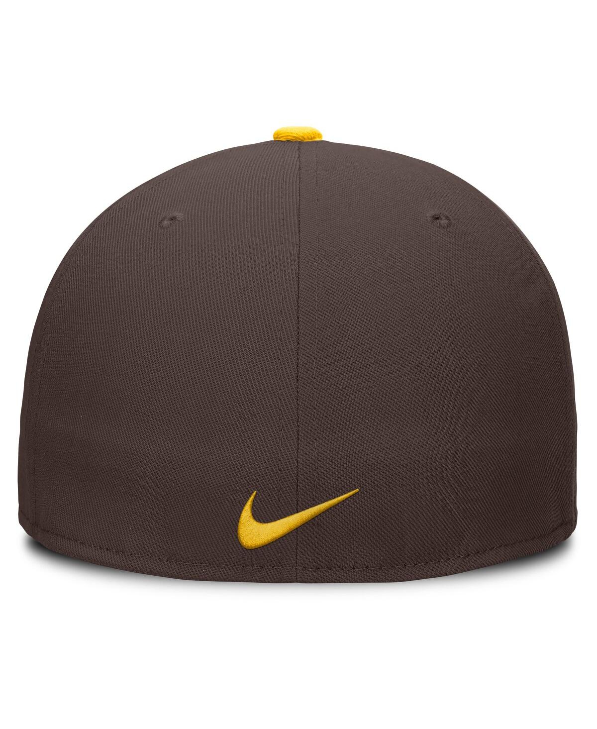 Nike Men's Brown San Diego Padres True Performance Fitted Hat In Brown