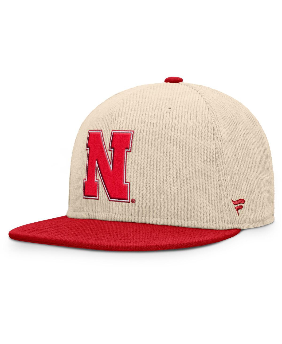 Fanatics Men's Tan Nebraska Huskers Catcher Snapback Hat In Tan