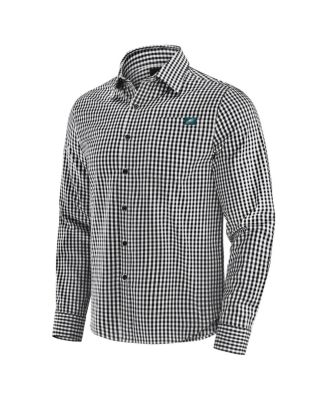 Men's Black Philadelphia Eagles Dual Threat Long Sleeve Button-Up Shirt