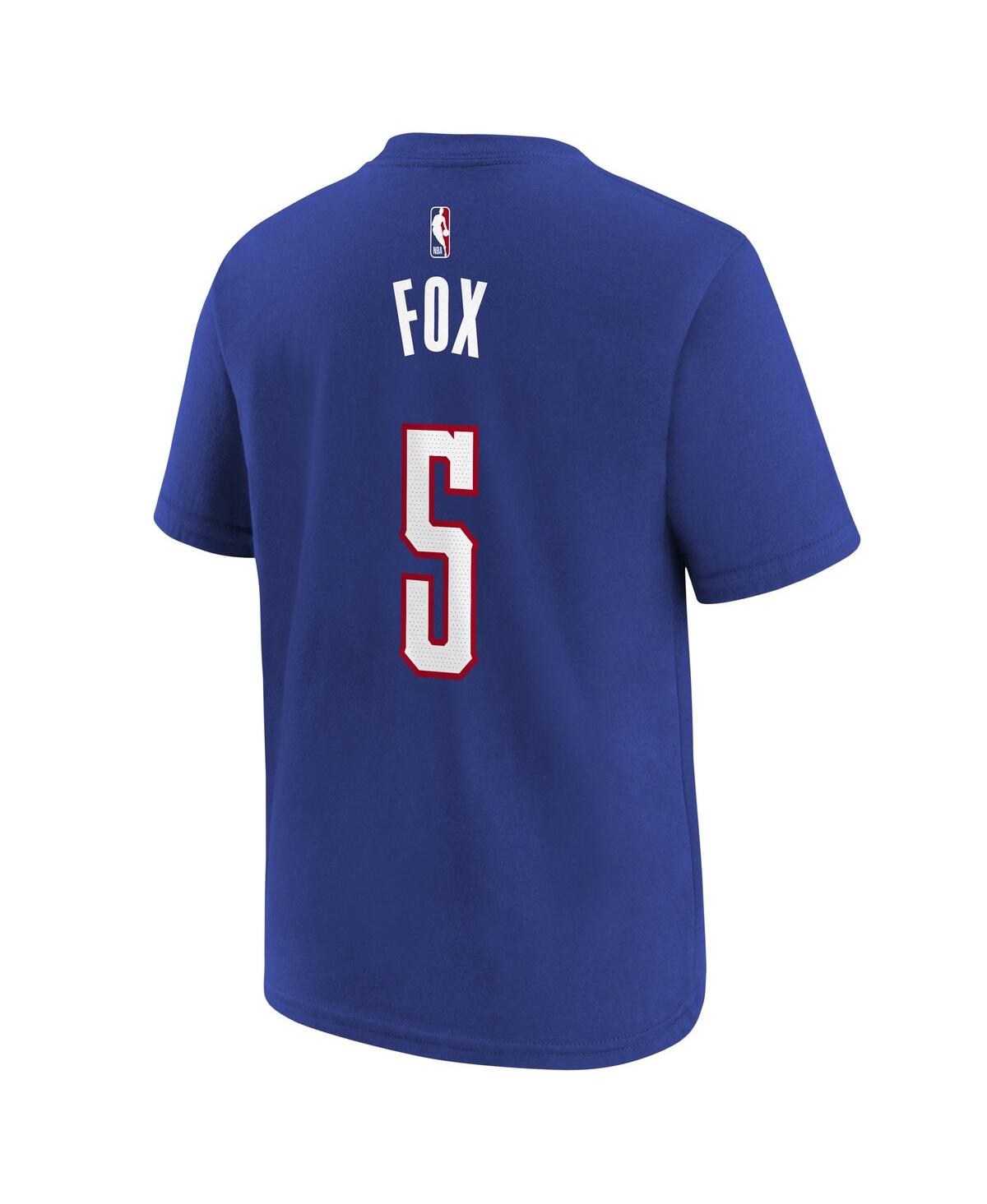 Nike Big Boys And Girls De'aaron Fox Blue Sacramento Kings 2024/25 City Edition Name Number T-shirt In Blue