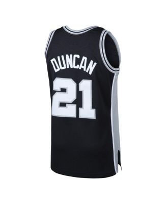 Men's Tim Duncan Black San Antonio Spurs 1998-99 Hardwood Classics Swingman Jersey