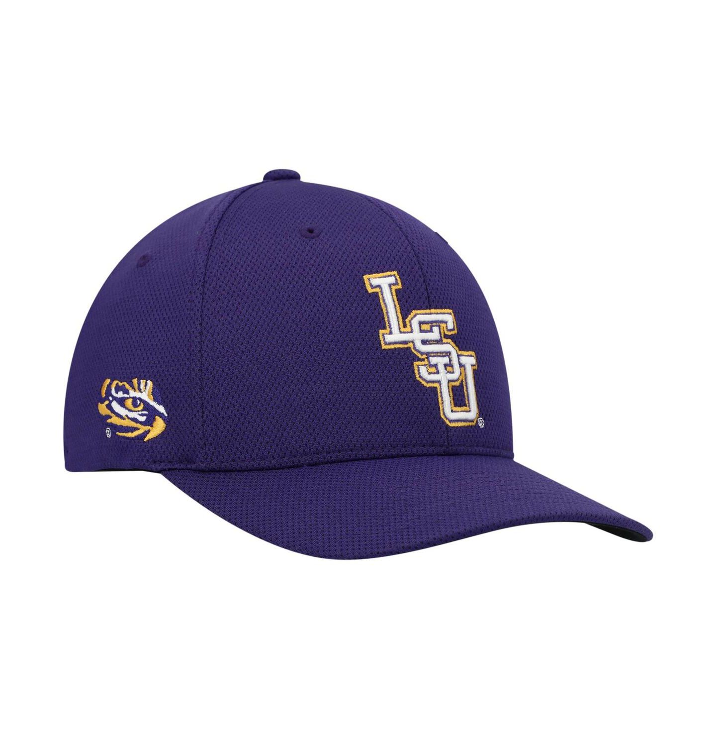 Мужская кепка Top of the World Purple Lsu Tigers Reflex Logo Flex Hat — фото 7