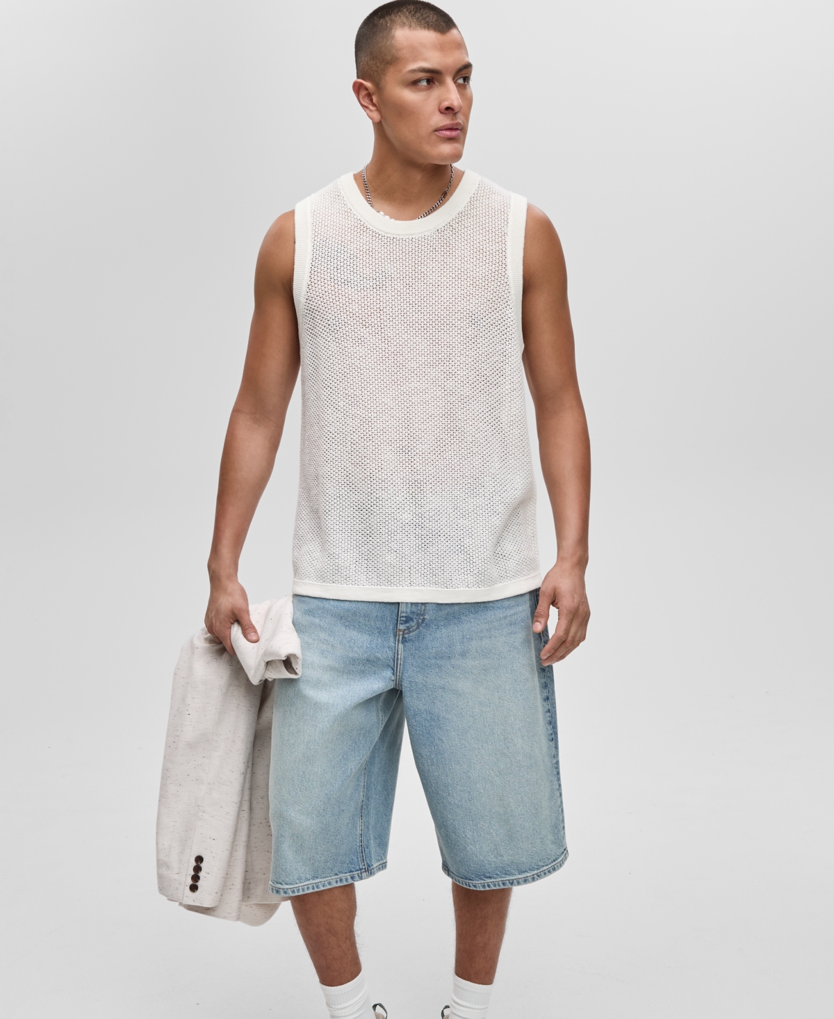 Men's Cotton Sweater Tank, Exclusively at Macy's - Neo Natural