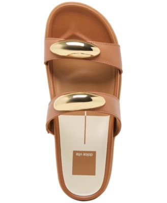 Women's Satine Jewelry Double Band Bracelet Footbed Sandals   