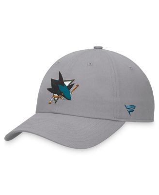 Fanatics - Men's Gray San Jose Sharks Extra Time Adjustable Hat