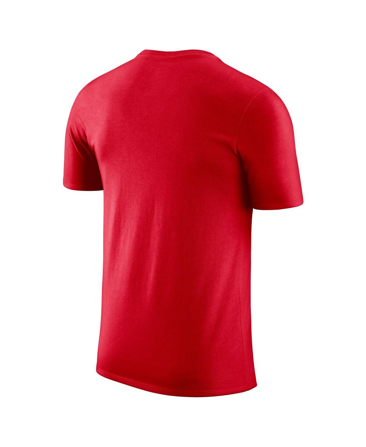 JORDAN MEN'S AND WOMEN'SÂ RED HOUSTON ROCKETS ESSENTIAL CITIES T-SHIRT 