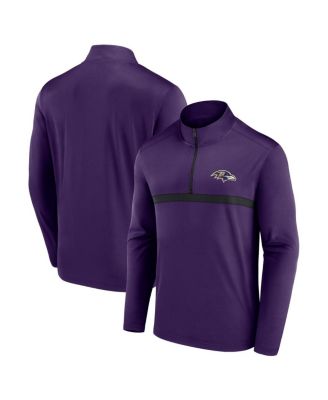 Fanatics - Men's Purple Baltimore Ravens Head-to-Head Quarter-Zip Top