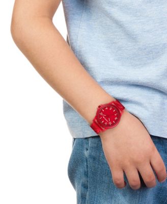 Kid's Rider Red Silicone Strap Watch, 36mm