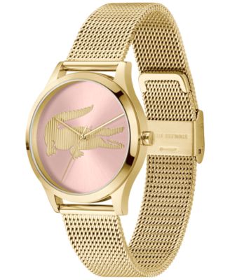 Women's Crocodelle Gold Tone Stainless Steel Mesh Bracelet Watch, 36mm