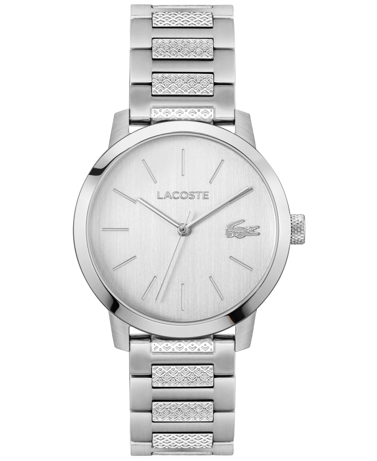 Men's Metropole Silver Tone Stainless Steel Bracelet Watch, 39mm - Silver