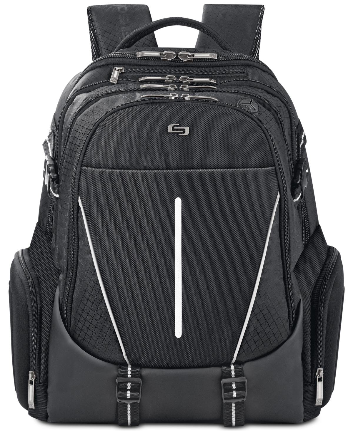 New York Active 17.3" Laptop Backpack - Black With Gray Accents