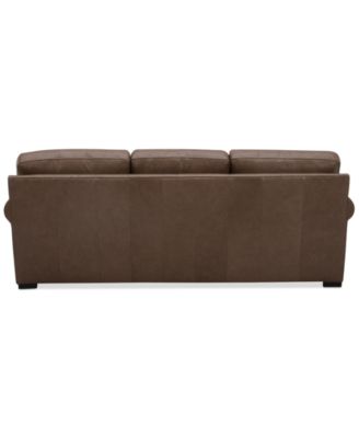 Radley Roll Arm 86" Leather Sofa, Exclusively at Macy's