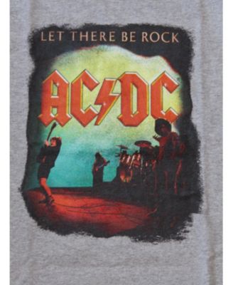 Boys ACDC Let There Be Rock Youth Athletic Heather T-shirt-Large