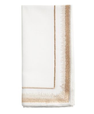 Elegant Embroidery Detail Napkin, Set of 4