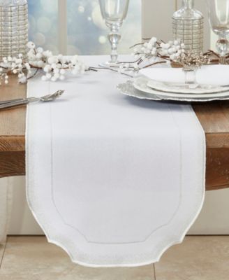 Elegant Embroidery Detail Table Runner, 16" x 70"