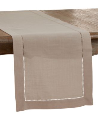 Hemstitched Border Table Runner, 16" x 54"