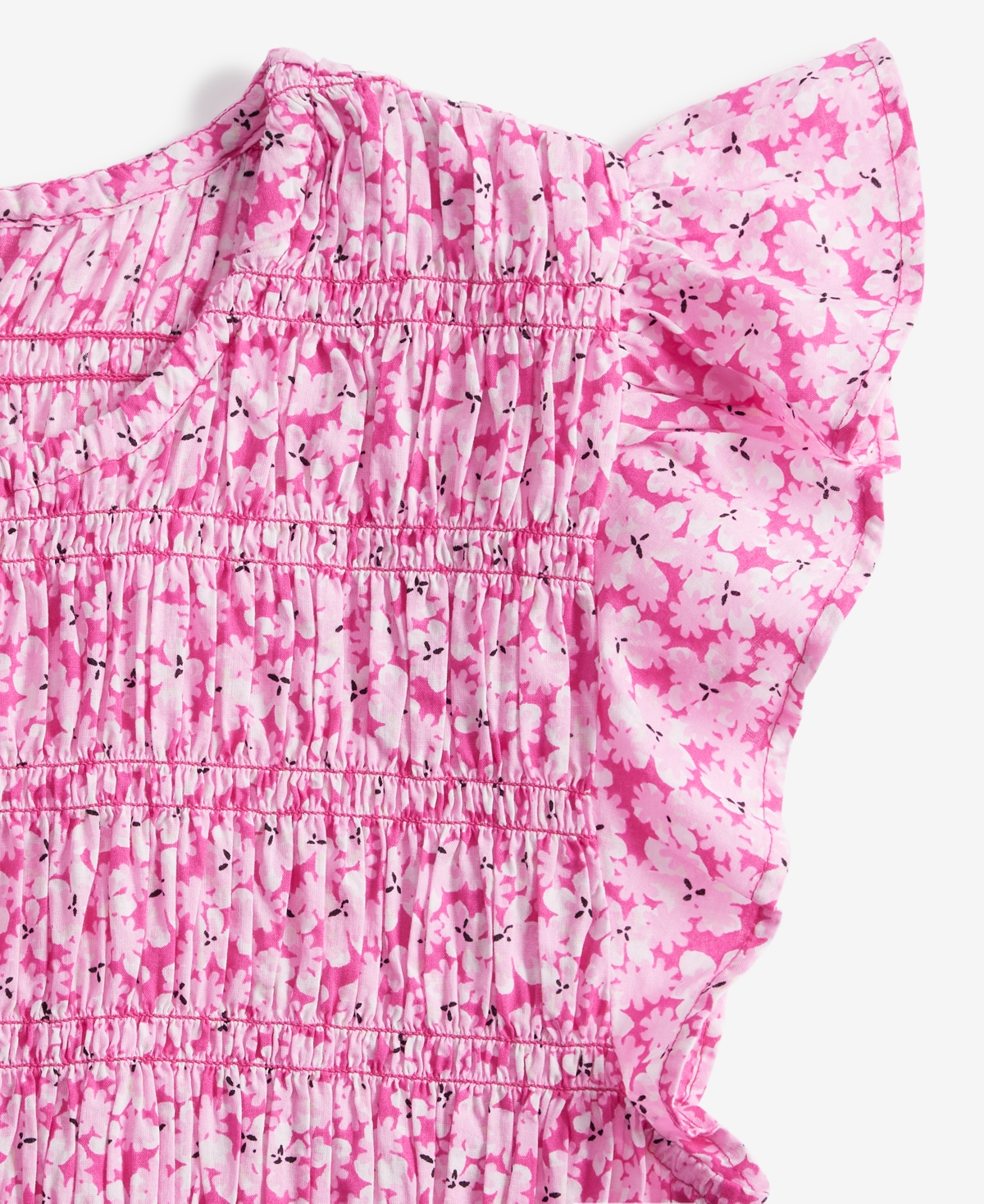 On 34th Women's Flutter-sleeve Smocked Peplum Top, Exclusively At Macy's In Fuchsia Purple