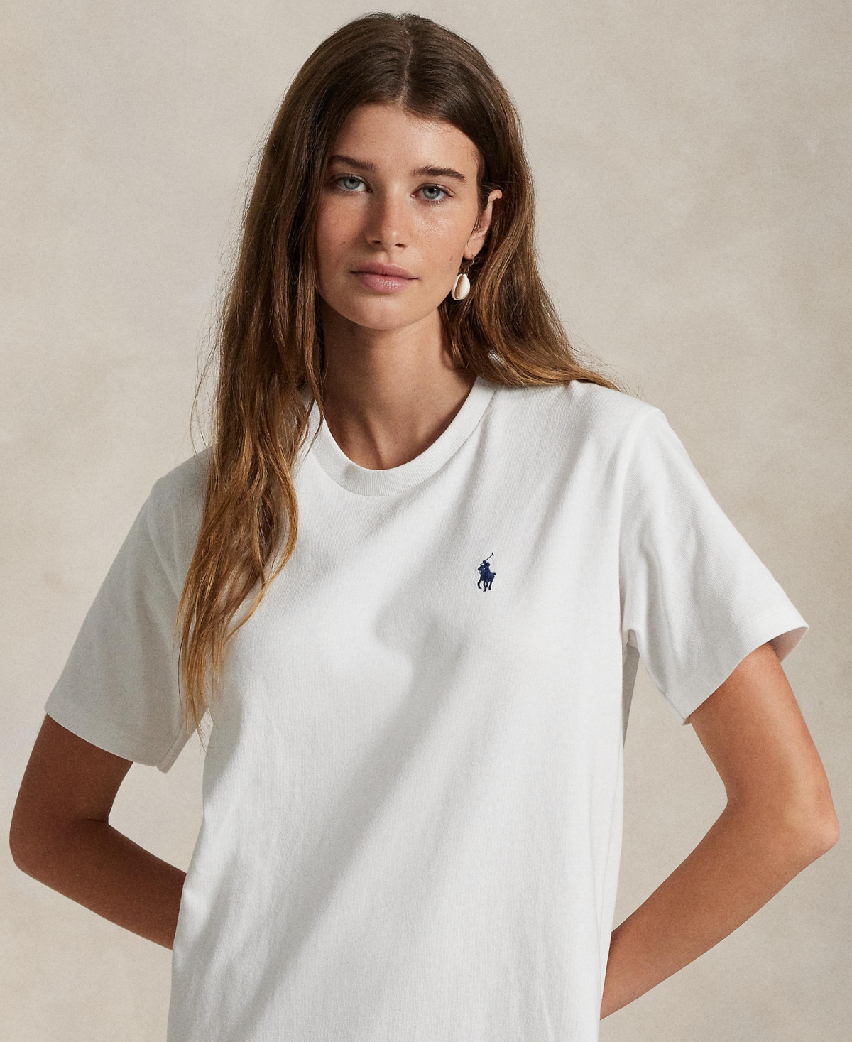 Polo Ralph Lauren Polo Pony Short-sleeved Dress In White