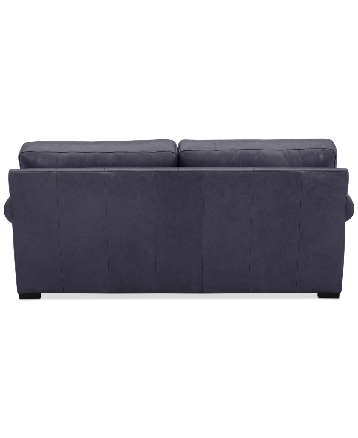 Macy's Radley 74" Leather Apartment Sofa, Created For  In Slate Grey