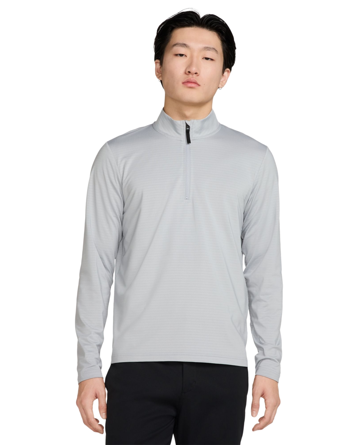 Nike Men's Victory Dri-fit Half-Zip Golf Shirt - Wolf Gray/Wlack