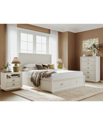 Furniture - Priya 3 Pc. Queen Set (Storage Bed, Chest & 2-Drawer Nightstand)