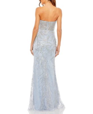 Women's Strapless Embellished Gown
