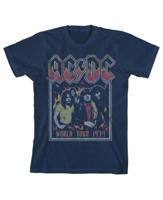 AC/DC Boys World Tour 1979 Navy Blue Short-Sleeve T-shirt-XS - Macy's