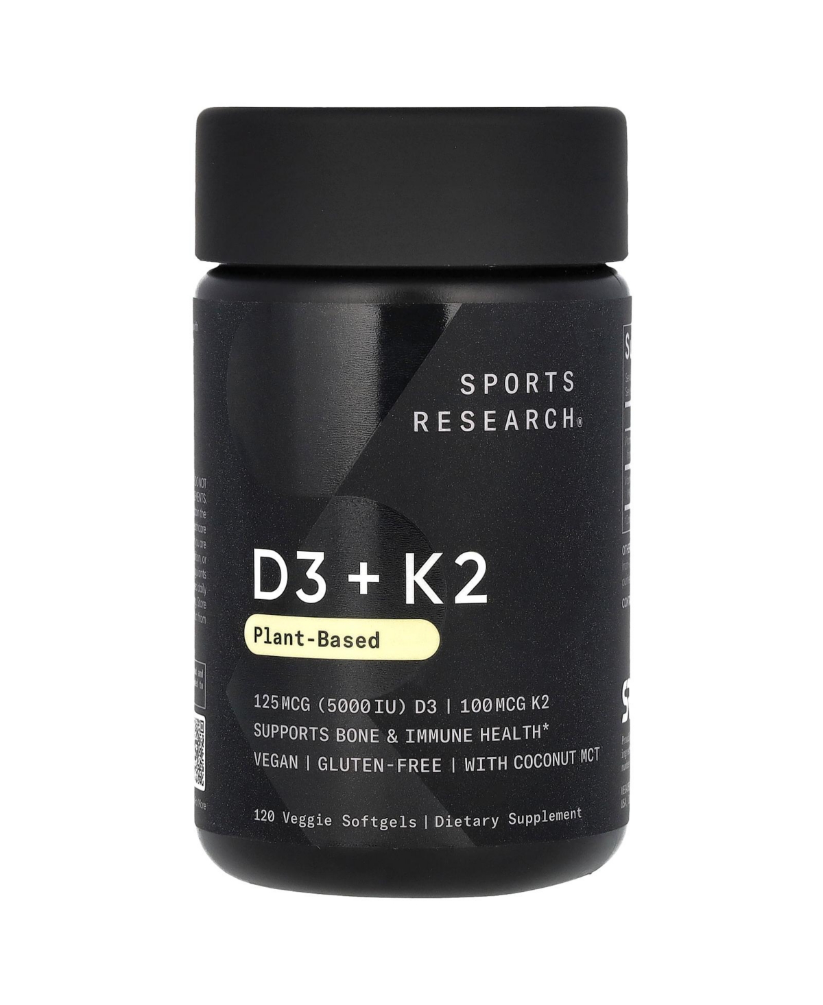 D3 + K2 Plant-Based - 120 Veggie Softgels