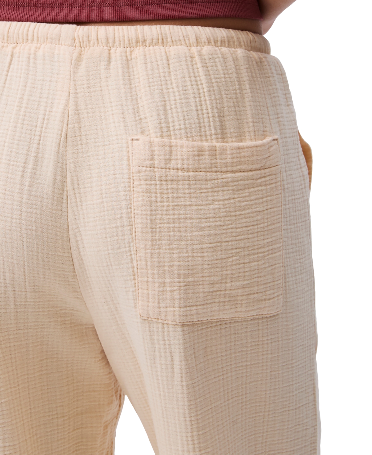 CALVIN KLEIN JEANS EST.1978 WOMEN'S DOUBLE GAUZE PULL-ON PANTS 