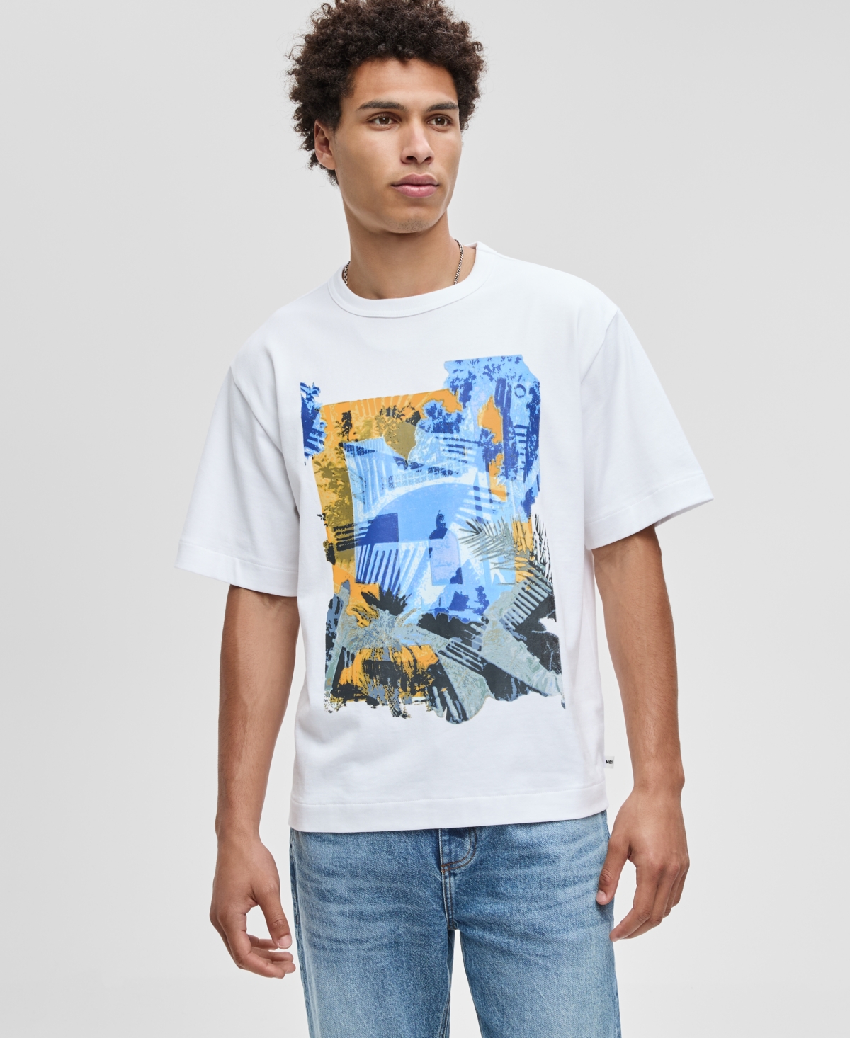 Men's Photo Relaxed-Fit Graphic T-Shirt, Macy's Exclusive - Bright White