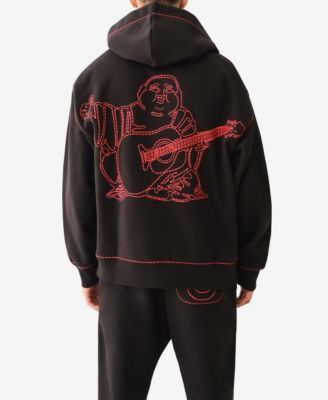 True Religion Men's Super T Buddha Embroidered Zip Up Hoodie - Macy's