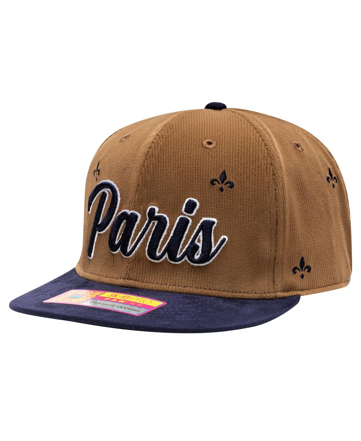 Men's Brown/Navy Paris Saint-Germain Whiskey Adjustable Hat - Brown, Navy