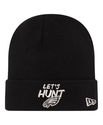New Era - Men's Black Philadelphia Eagles "Let's Hunt" Cuffed Knit