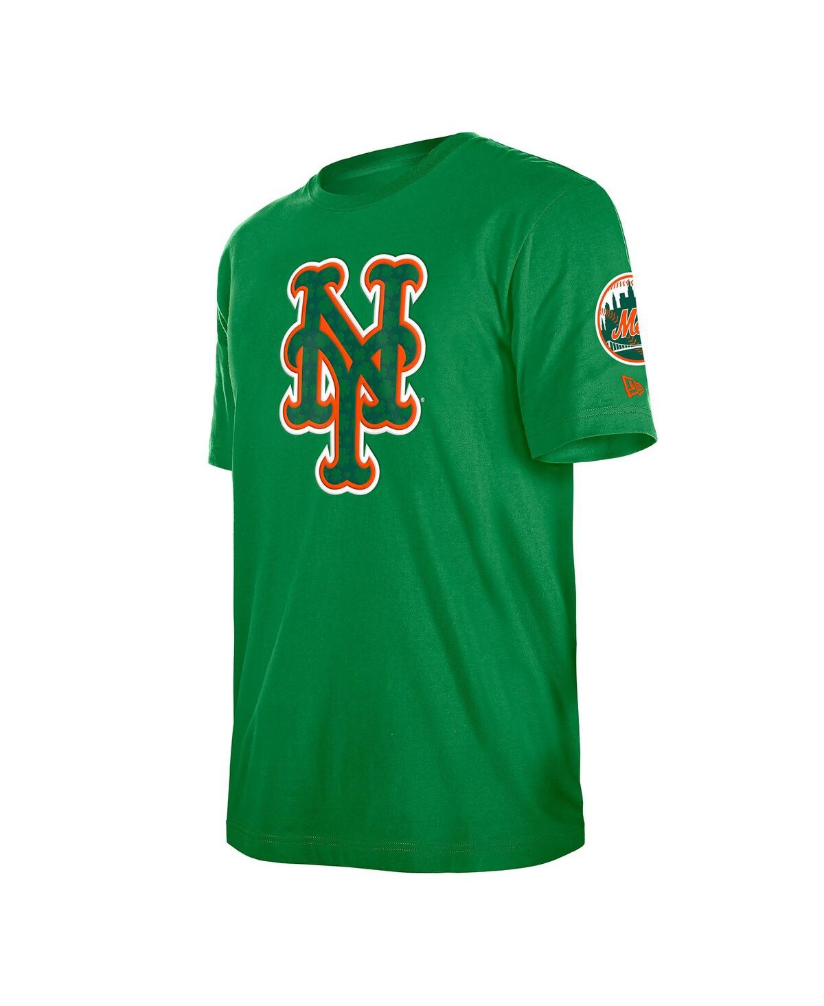NEW ERA MEN'S KELLY GREEN NEW YORK METS ST. PATRICK'S DAY SHAMROCK FILL T-SHIRT 