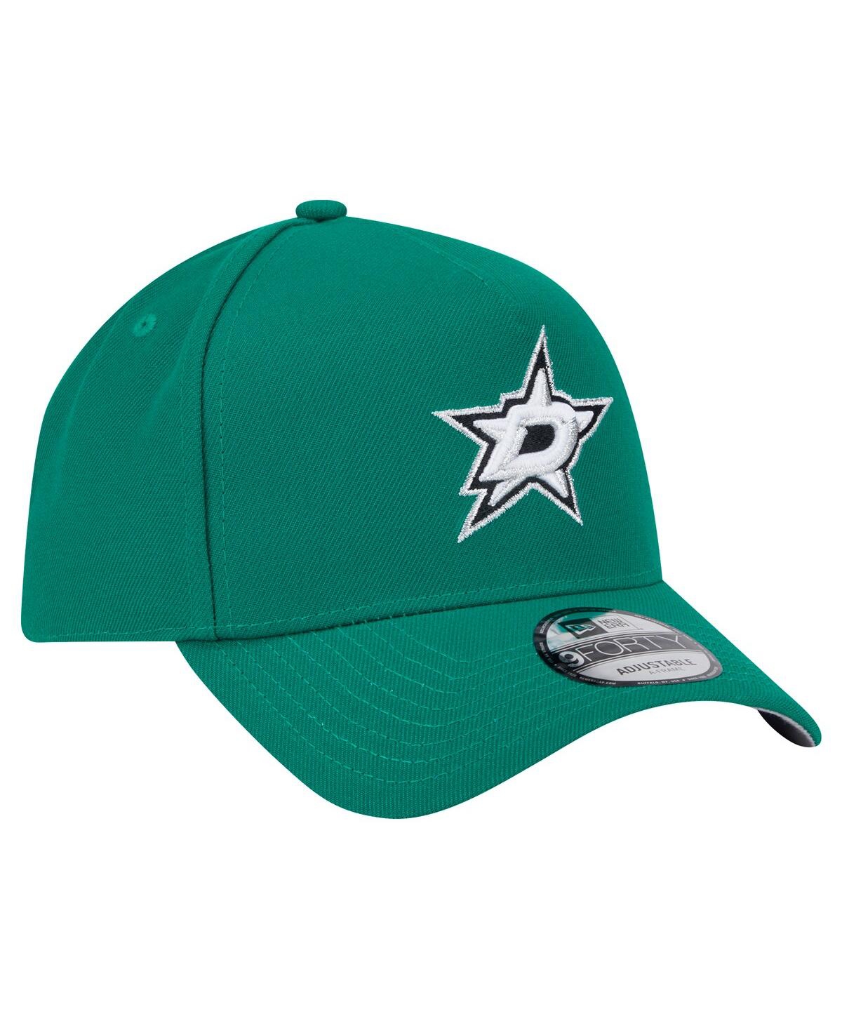 New Era Men's Kelly Green Dallas Stars Core A-frame 9forty Adjustable Hat In Kelly Green