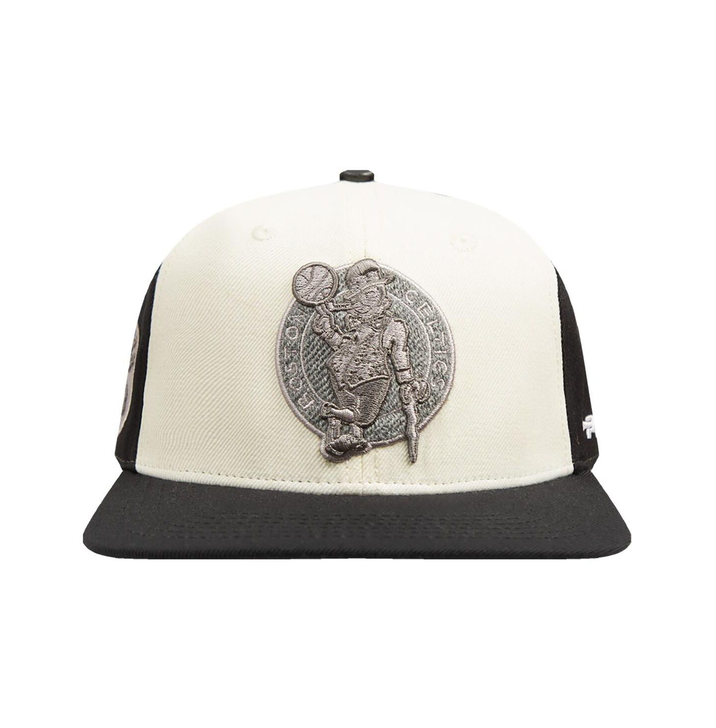 Мужская кепка Pro Standard Cream Boston Celtics French Terry Snapback Hat — фото 3