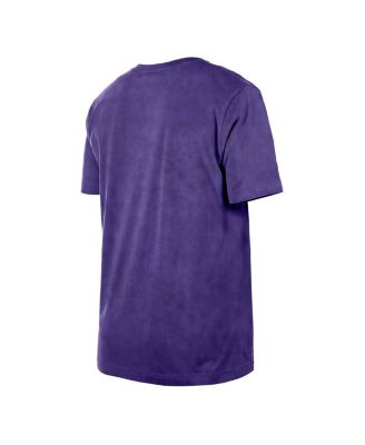 Men's Purple Los Angeles Lakers Hardwood Classics Oversized Boxy Mineral Wash T-Shirt