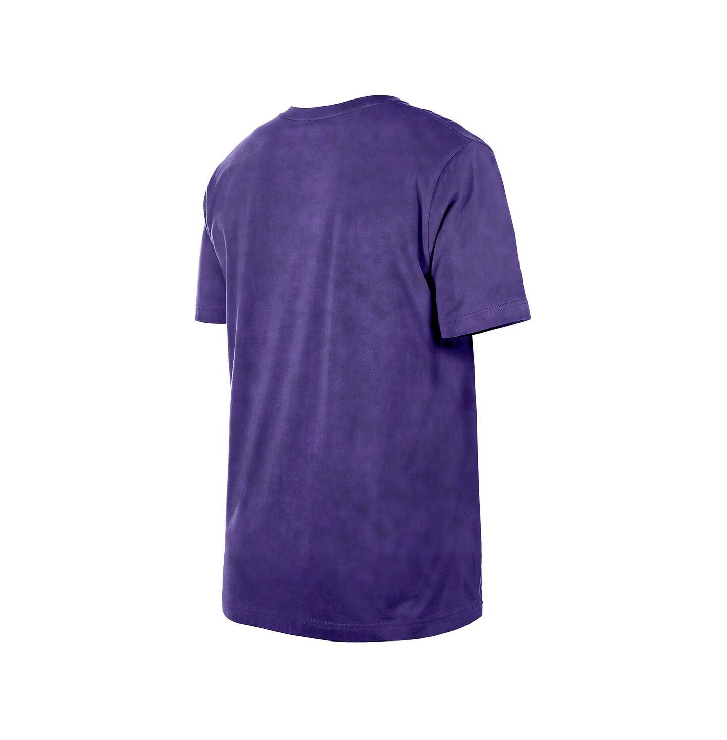 Мужская футболка New Era Purple Los Angeles Lakers Hardwood Classics Oversized Boxy Mineral Wash — фото 2