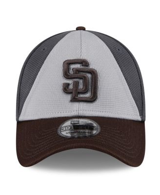 Men's Gray/Brown San Diego Padres 2025 Batting Practice 39THIRTY Flex Hat