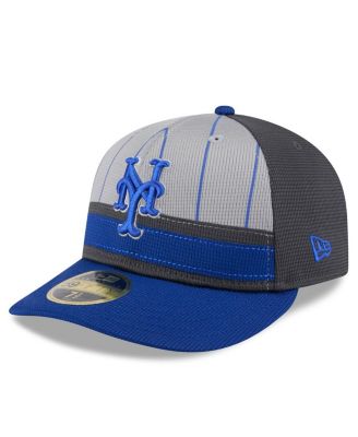 New Era - Men's Gray/Royal New York Mets 2025 Batting Practice Low 59FIFTY Fitted Hat