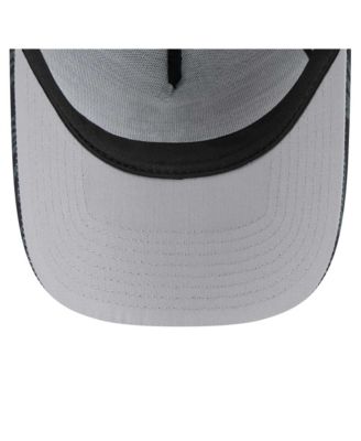 Men's Black New York Mets 9FORTY A-Frame Trucker Adjustable Hat