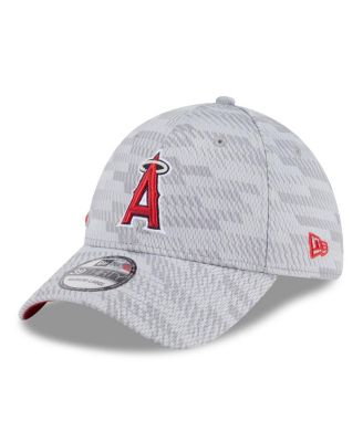 Men's Gray Los Angeles Angels 2025 MLB Clubhouse 39THIRTY Flex Hat