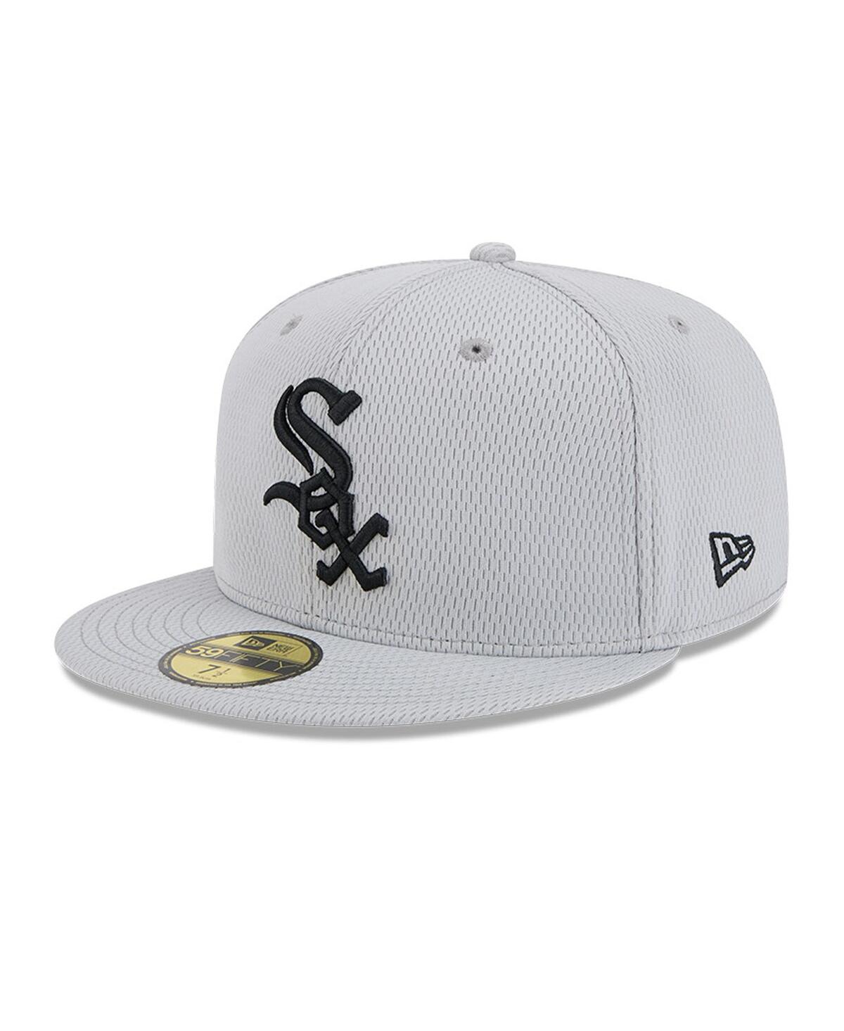 Shop New Era Men's Gray Chicago White Sox 2025 Mlb Clubhouse 59fifty Fitted Hat