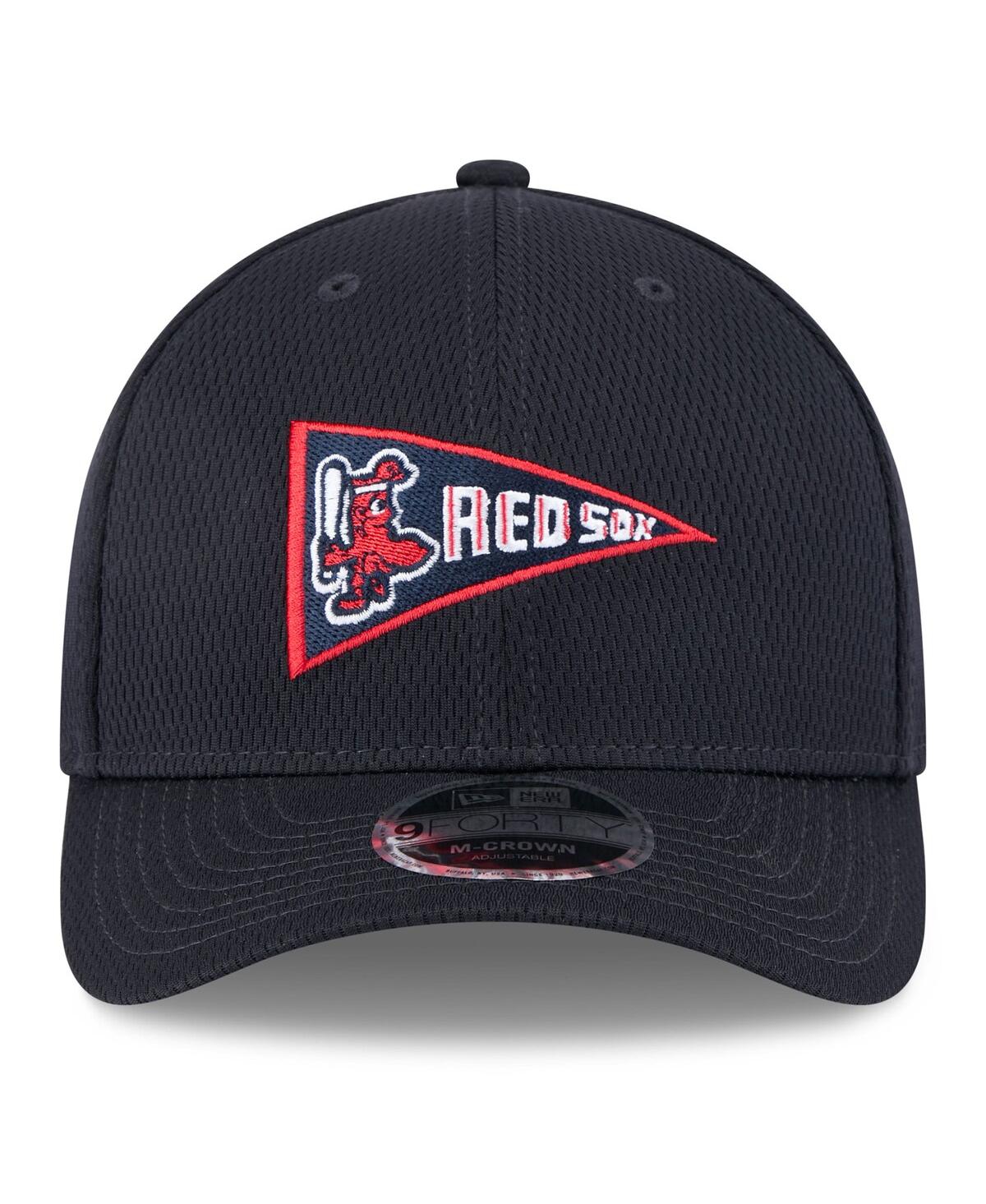 New Era Men's Navy Boston Red Sox 2025 Mlb Clubhouse 9forty M-crown Adjustable Hat In Navy