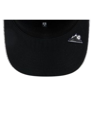 Men's Gray Colorado Rockies 2025 MLB Clubhouse 9SEVENTY Stretch-Snap Hat