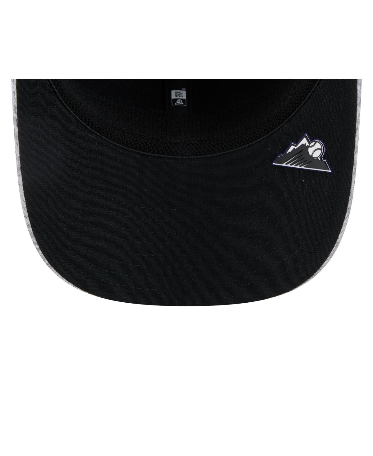 NEW ERA MEN'S GRAY COLORADO ROCKIES 2025 MLB CLUBHOUSE 9SEVENTY STRETCH-SNAP HAT 